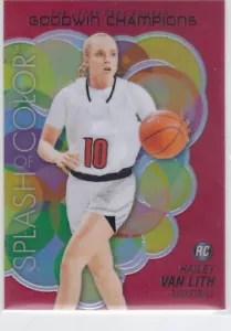 2023 UD GOODWIN CHAMPIONS..HAILEY VAN LITH..SPLASH OF COLOR..RAINBOW RED..RC - Picture 1 of 2