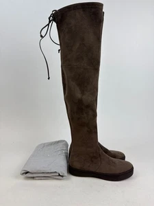 Botas de gamuza por encima de la rodilla STUART WEITZMAN 5M, marrón, sin caja - Imagen 1 de 7