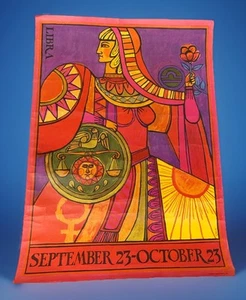 Portal Publikationen Sternzeichen Poster Waage 28,75”X20,5” 1960’s - Bild 1 von 12