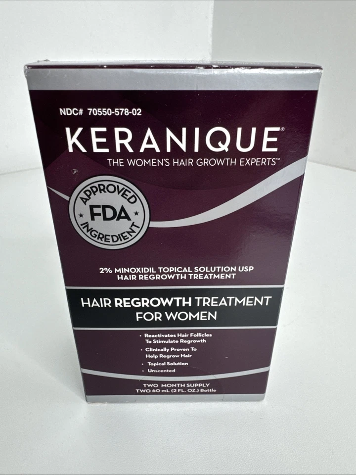 Keranique Hair Regrowth Treatment for Women 2 Month Supply