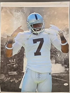 MARQUETTE KING Autographed RAIDERS 16X20 Photo. JSA WITNESS - Picture 1 of 4