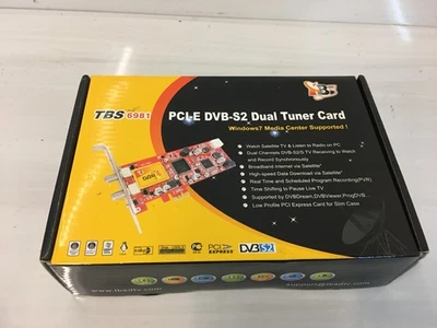 TBS 6981 PCI-E DVB-S2 Dual Satellite HD TV Tuner Card - Image 1 of 3