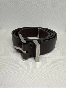 Cintura All Saints marrone in vera pelle di mucca - Uomo taglia 36 - Foto 1 di 9
