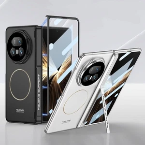 Magnetic Hinge Protect Full body Hard Stand Case + Glass Film For Honor Magic V5 - Picture 1 of 22
