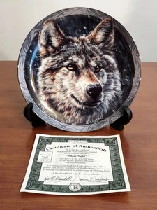 7. Bradford Exchange STILLE NACHT Mystischer Geist WOLF TELLER Vivi Crandall Echtheitszertifikat - Bild 1 von 4