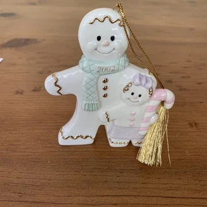 Lenox Sugar & Spice Annual Gingerbread Man Ornament Collection 2002 EUC - Bild 1 von 9
