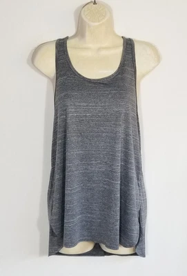 Camiseta sin mangas Z by Zella para mujer talla XL gris espalda deportiva brezo relajado dobladillo alto bajo Foto 1 de 4