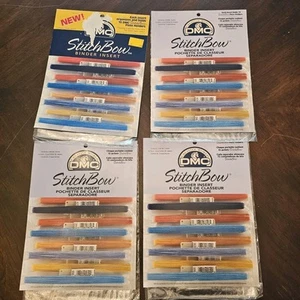 Stitch Bow Binder Inserts Lot Of 4 ( 2 Per Pkg) Each Sheet Holds 15 Full Skiens - Picture 1 of 5