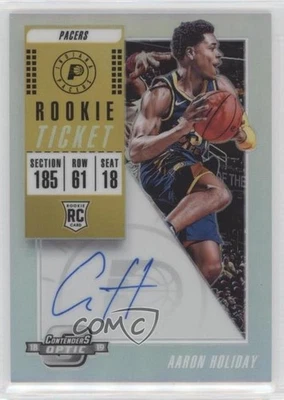 2018-19 Panini Contenders Optic Season Ticket Aaron Holiday #109 Rookie Auto RC - Image 1 of 2