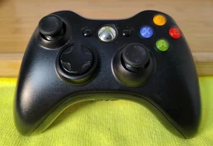 Controller Wireless Microsoft Xbox 360 Nero, OEM, Originale Originale, Testato 💥 - Foto 1 di 6