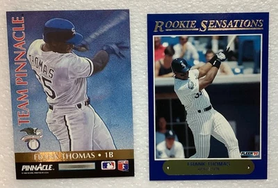 Team Pinnacle 1992 Frank Thomas, Will Clark & Fleer Rookie Sensation Foto 1 de 2