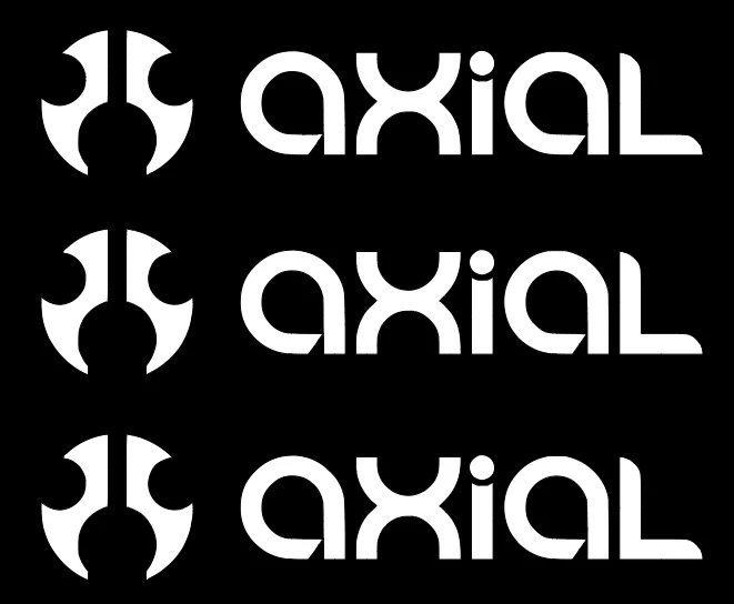 AXIAL  DIE-CUT   Decal   Sticker  ( 3 PCS )    Offroad   RC   NEW - Image 1 of 1