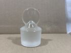 Kimble Kimax Solid Glass Pennyhead Flask Length Size #32 Std. Taper Stopper