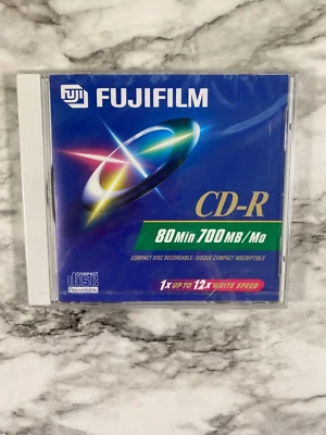Fujifilm CD-R 80 Min 700 Mb/Mo 3 Pack Discs NEW SEALED - Image 1 of 4