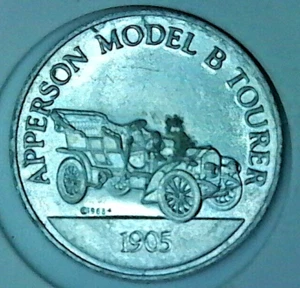 Sunoco Gas & Oil Collectibles Antique Car Coin Series 1 - 1905 APPERSON MODEL B - Picture 1 of 1