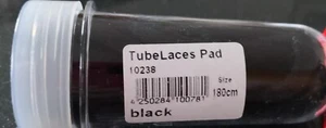 Schnürsenkel, Schnürriemen, von TubeLaces, 180 cm, schwarz, neu + Originalverp. - Bild 1 von 3