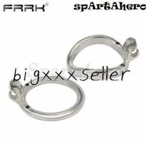 FRRK Basisringe Einbau Metall Keuschheitskäfig Edelstahl Schloss 40 45 50 55 mm - Bild 1 von 16