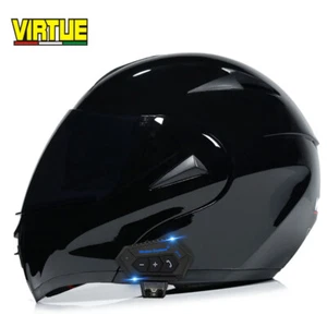 DOT Approved Modular Bluetooth Motorcycle Helmet Dual Lens Motorbike Moto Helmet - Picture 1 of 19