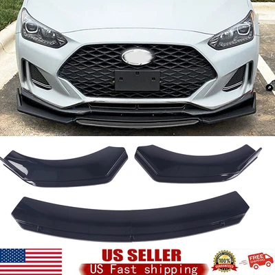 For Dodge Ram 1500 Charger Front Bumper Lip Splitter Spoiler Body Glossy Black Foto 1 de 4