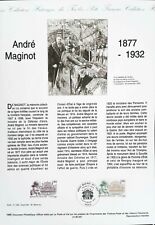 ANDRE MAGINOT   FRANCE 1995 Document Philatélique Officiel 95537