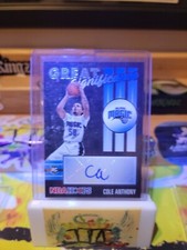 2020-21 NBA Hoops Cole Anthony Great Significance Rookie Auto RC Magic