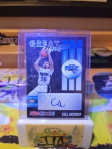 2020-21 NBA Hoops Cole Anthony Great Significance Rookie Auto RC Magic
