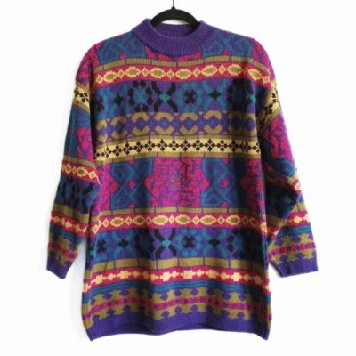 Венеция винтажный шерстяная смесь яркий свитер  - Изображение 1 из 4