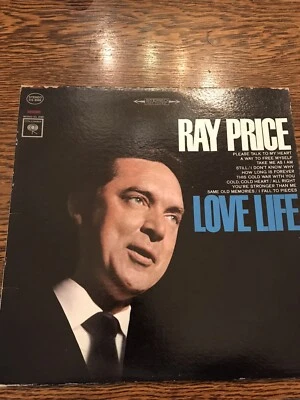 Ray Price Love Life Album Record Vinyl 33 rpm LP Columbia 77004 - Image 1 of 4