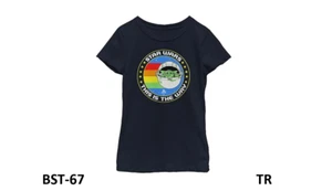 Star Wars Mandalorian Star Power Girls Short Sleeve Tee Shirt, Navy Blue, Large - Picture 1 of 2