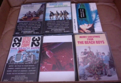 6 EX Cassette The Beach Boys LIVE Surfer Girl Surfin Safari SEALED Brian Wilson - Image 1 of 4