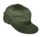 Czapka polowa armii szwedzkiej M59 lato z nausznikami zielona czapka wojskowa czapka