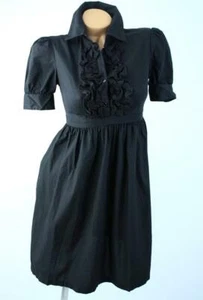 Victoria's Secret Fit Flare 100% Cotton Ruffled Button Front Dress 0 - Picture 1 of 2