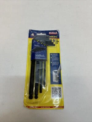 EKLIND 13609 HexKeySt, L, 3 1/32 in to 6 37/64 in 1ATF7 - Image 1 of 3