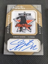 2007-08 O-PEE-CHEE OPC PREMIER SIMON GAGNE APS-SG #ed42/50 AUTOGRAPHED STITCHING