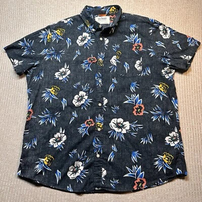 Urban Pipeline Mens Shirt Size XXL Max Flex Hawaiian Floral Graphic Inside Gray - Image 1 of 4