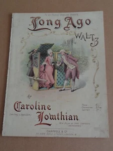 Caroline Lowthian - Long Ago 1885 Victorian sheet music - Picture 1 of 1