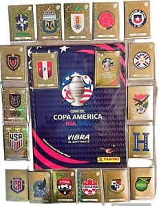 Panini 2024 Copa America Gold Foil Emblem Logo Stickers - Picture 1 of 1