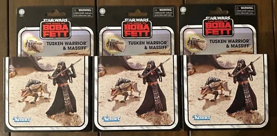Tusken Warrior Massiff 3.75" Star Wars Book of Boba Fett 3 pack army builder MIP - Image 1 of 4