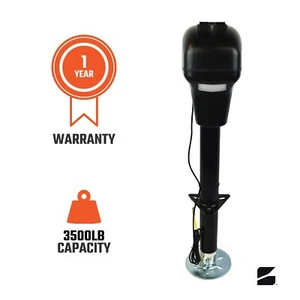 One Heavy-Duty Electric Jack For RVs Campers Boats Trailers w 3500lb Capacity - Picture 1 of 9