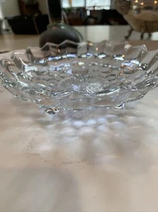 Vintage Fostoria Glass American 3-Toed Footed 6.5" Round Bon Bon Candy Dish Bowl - Picture 1 of 4