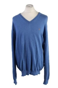 Jersey Gant cuello en V vintage para hombre azul XL-IL1848 - Imagen 1 de 4