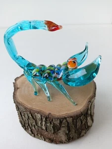 GLASS Animals. Murano glass art scorpion. Lot - 1 pc.A souvenir. Toy - Picture 1 of 9