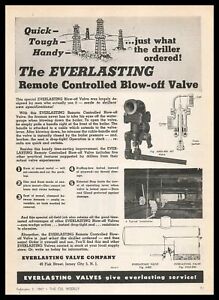 1947 Everlasting Valves Jersey City NJ Remote Controlled Blow-Off Valve Print Ad