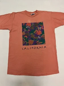 Vintage 1992 EyeCatcher Sportswear Single Stitch California Tee T-Shirt Sz LRG - Picture 1 of 10