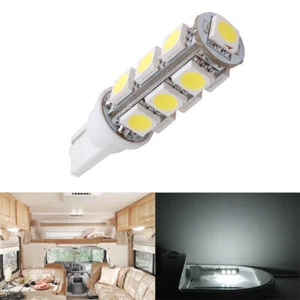 12V LED t10 6-SMD/13-SMD 5050 Wedge Socket Replace Bulb Cool White Lighting - Picture 1 of 14