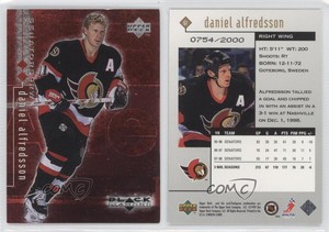 1998-99 Upper Deck Black Diamond Double Diamond /2000 Daniel Alfredsson #61 HOF