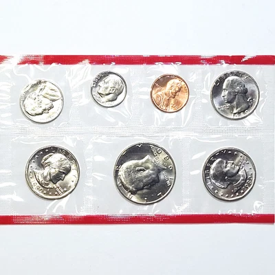 **1980 D US Mint Set** 7 BU✨️ Coins / Mint Cello - Includes Susan B. Anthony x2! - Image 1 of 2