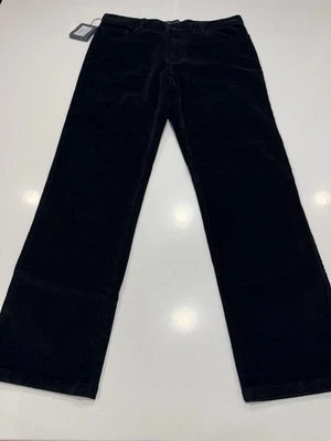 Pantalones de pana ZEGNA GAN para hombre en negro talla 34” x 30” precio de venta sugerido por el fabricante $795 Foto 1 de 4