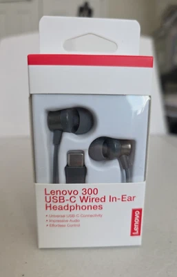 Lenovo 300 USB-C Wired In-Ear Headphone - Image 1 of 4