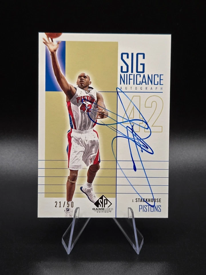 Juego usado SIGnificance Gold 2002-03 SP #JS Jerry Stackhouse Jerry Stackhouse/50 Foto 1 de 1